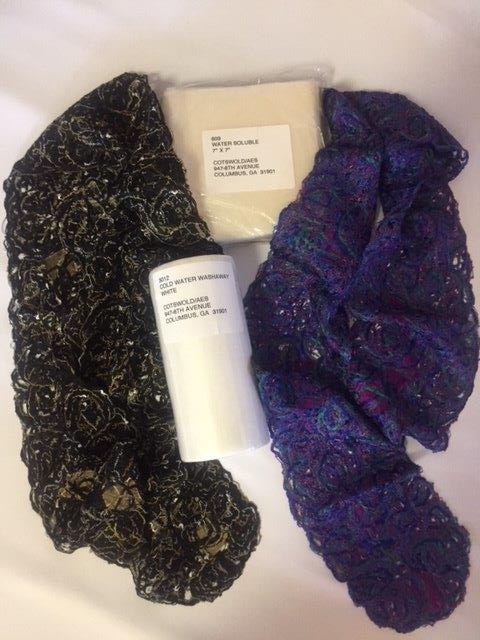 Fiber Artist Creates Scarves With Stabilizer and Topping