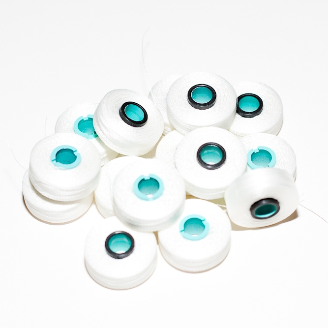 Magna-Glide Embroidery Bobbin P-15-L White