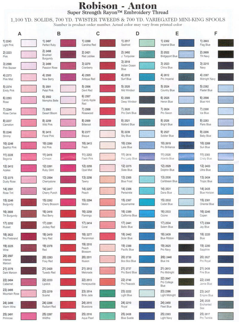 Robison-Anton Rayon Thread