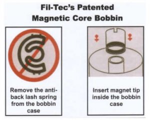 Magna-Glide Embroidery Bobbin P-15-L White