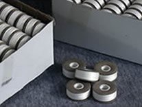 AES V15L Paper-Sided Continuous Filament Embroidery Bobbin — White